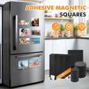 2 x Aertiavty Magnetic Squares with Adhesive Backing, 360 Pcs 0.8" Fridge Magnets, Magnetic Strips with Adhesive Backing, 80 Mil Magnet Sheets for Whiteboard, Refrigerator, Crafts, Easy Peel and Stick