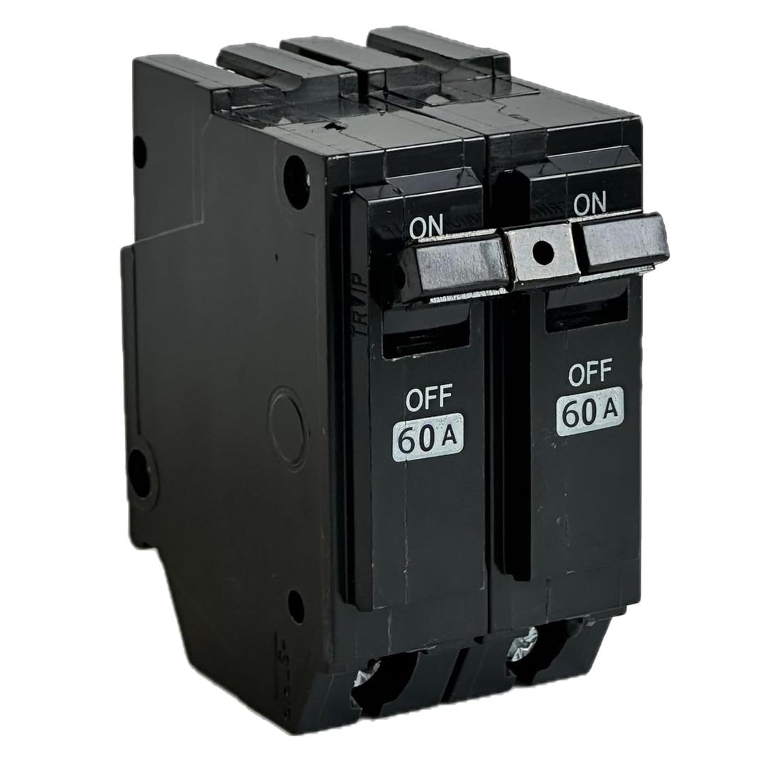 THQL2160 Circuit BreakerFit for General ElectricRepalce for THQL 2p 60A Breaker,2 Pole 60 Amp 120/240V 10kAPlug-in Mount StandardThermal Magnetic Protection