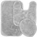 Garland Rug Finest Luxury Bath Rug Set, 3-Piece Set, Platinum Gray