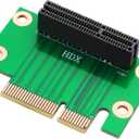 SinLoon PCI-Express 4X Riser Card 90-Degree Adapter PCIE X4 Extender Extension Card for 1U, Small Computer and Server Case (HDX)