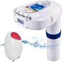IC ICLOVER Pool Alarm with Remote Receiver, Immersion Drown Monitor System, Poolside Alarms for Inground & Above Ground Pools, Wireless Swimming Pool Water Motion Sensor Kids Toddler Pets Safety Guard