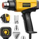 SEEKONE 1800W Heat Gun Compact Design Heavy Duty Hot Air Gun 122-120250- 650Variable Temperature Control for 2 Speed Settings with 4 Nozzels for Crafts, Vinyl Wrap, Shrink Tubing