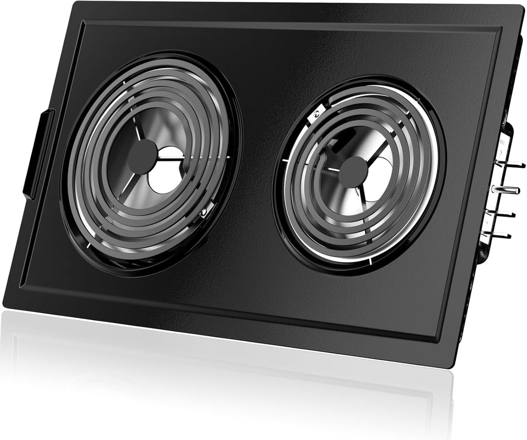 Upgraded JEA7000ADBA Coil Element Cartridge Compatible with Cooktop Replacement Parts JEA7000ADB A100 Whirlpool Electric Cooktop Stove Burners Range Coil Cartridge with Drip Pans