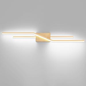 SOLFART Bathroom Lighting Fixtures Over Mirror Dimmable Bronze LED Vanity Lights for Bathroom 40 Inch Wall Lights