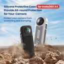 Insta 360 X4 Lens Guards Cap Silicone Case and Screen Protectors Compatible with Insta360 X4
