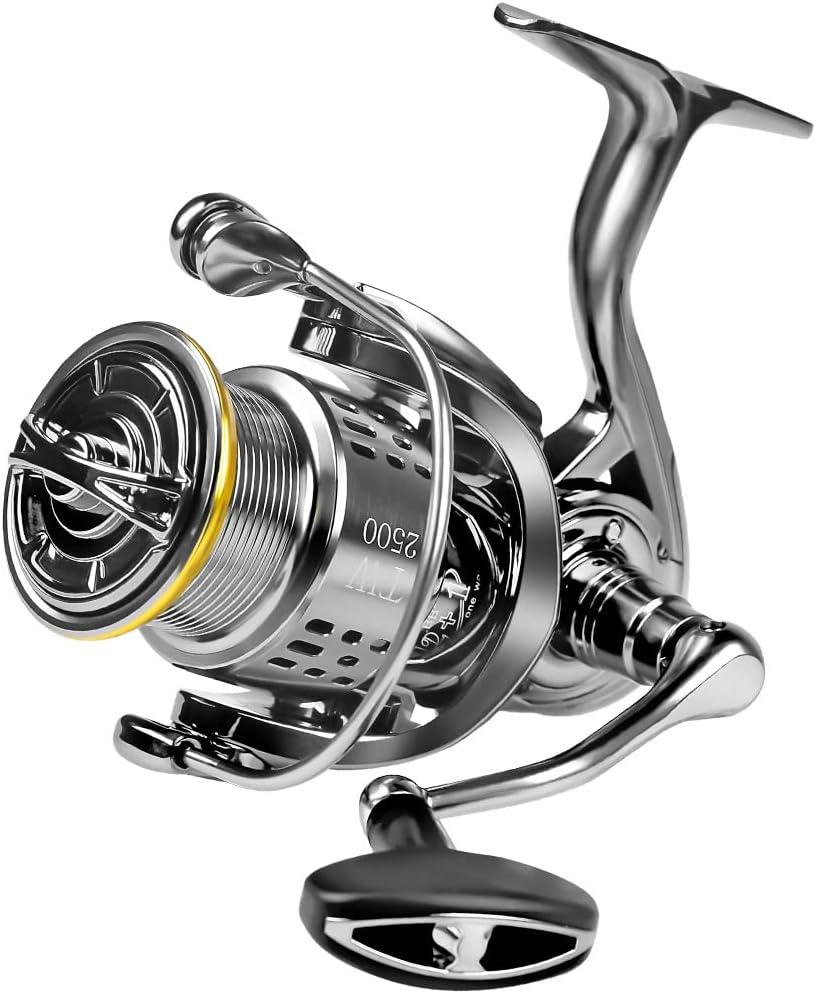 Saltwater Spinning Reel, 12+1BB Ultra Lightweight Powerful Fishing Reel, Metal Frame Carbon Fiber 33 LB Max Drag, 5.5:1 High Speed Ultra Smooth for Saltwater Fishing Reels