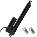 12V Linear Actuator 176lbs/800N 0.78"/s High Speed Linear Actuator Stroke 8Inch IP65 Protection Electric Actuator with Mounting Brackets, for Door Opener, Solar Tracker, Electric Lifting System