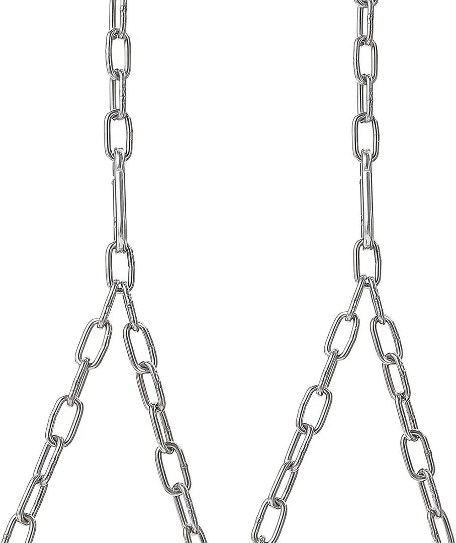 Heavy Duty 9.8 Ft Porch Swing Hanging Chain Kit - 10 Foot Ceiling - 304 Stainless Steel - Ideal for Patio Swing Chair Bench - 700LB Capacity