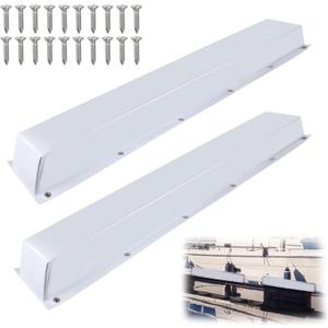 48"Dock Bumpers,Dock Fenders with Stainless Steel Screws,Boat Dock Bumpers,Dock Post Bumper for Docking Edges, Piling, Vertical Poles, Horizontal Decks or Piers(Multiple Colors) (White)