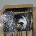 4 Inch Dryer Vent Cover Outside, Galvanized Steel Exterior Hooded Wall Vent Cover with Removable Screen & Cushioned Backdraft Flap, Exhaust Vent for House Through-Wall Dryer Vent Kit (Black)