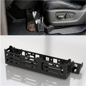 Front Seat Spacer Riser with Storage Basket for Toyota Tacoma, Rav4, Highlander, 4Runner, FJ Cruiser, and Lexus GX460 GX470, Adjustable Fit Steel Multi Mount Panel