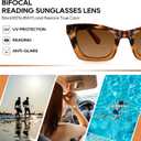 HIYANJN 2 Pack Bifocal Reading Sunglasses for Women Men UV400 Protection Outdoors Fashion Sun Readers With Spring Hinge, +2.00