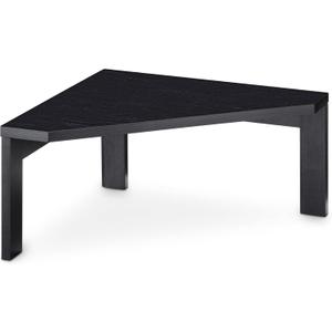 Navaris Bamboo Corner Shelf Unit - Free-Standing Corner Shelf Organizer for Kitchen Cabinet Cupboard Counter-Top Storage 11.8" x 11.8" x 5.9" - Black