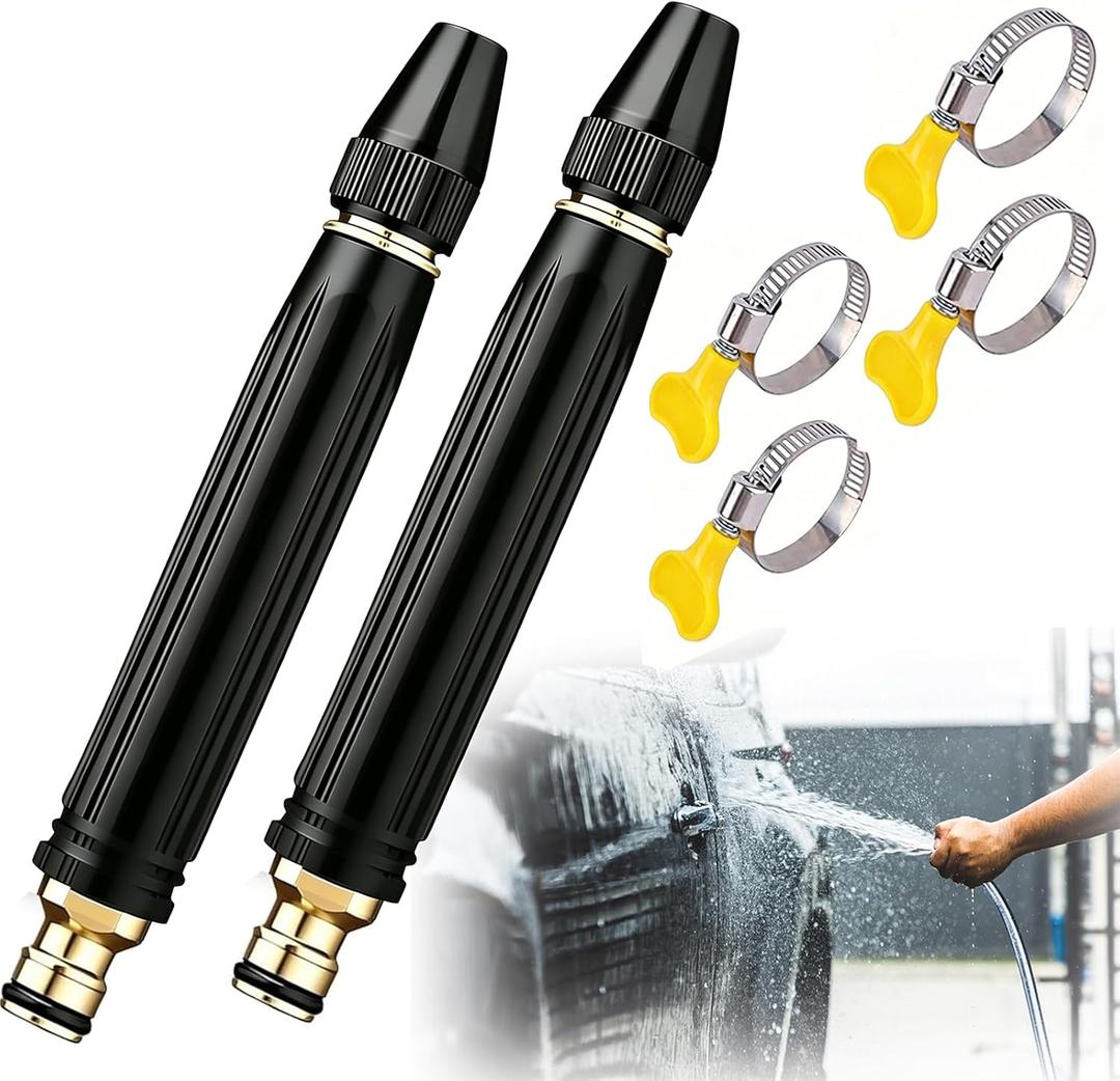 Home High-Pressure Car Wash Water Gun with Booster Nozzle, 2026 New Jet Nozzle Power Washer for Garden Hose, Water Hose Nozzle for Car Washing, Patio Cleaning, Watering