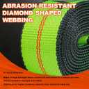 2" x 10'Wheel Straps with E-Track Fitting,4Pack,Car Hauler Strap