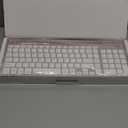 Wireless Keyboard and Mouse Ultra Slim Combo, TopMate 2.4G Silent Compact USB 2400DPI Mouse and Scissor Switch Keyboard Set with Cover, Batteries Included, for PC/Laptop/Windows/Mac - Rose Gold White