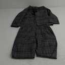 Boys Plaid Blazer Pants Set Casual Suit Classic Kids 2 Piece Sport Coats Outfits (Grey, 10-12)