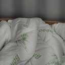 Ultra Soft Queen Size Mattress Topper - Viscose Made from Bamboo Pillow Top Mattress Pad for Back Pain Relief - Naturally Cooling for Hot Sleepers, Green