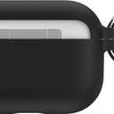 Speck Products Presidio W/Soft Touch for Airpods Pro 2nd/1st Generation Case, Black/Bright Silver