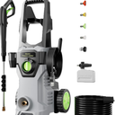 Pressure Washer, 4500PSI 2.8 GPM Max Power Washer with Foam Cannon Electric Pressure Washer 48FT for Cars, Fences, Patios, Decks, Patios and Driveway Powerwasher