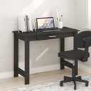 Furinno Jaya Desk, 39.2 Wide Computer Desk with Drawer, Darkwood, 39" Wide New