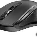 Wireless Mouse Ergonomic, Side Buttons Mouse, 2400 DPI, Silent and Anti Slip Roller Cordless Mice, 2.4Ghz with USB Receiver, 6 Buttons, Suitable for Laptop PC Chromebook and Windows 11/10/7  Black