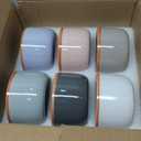 Morandi Color Ramekins Set of 6, 6 oz Creme Brulee Ramekin Oven Safe, Porcelain Ramekin Bowls, Mini Cheesecake Pans, Small Baking Dish, Dipping Sauce Bowls, Ramekins for Baking Souffle, Ice Cream