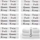 20 Pieces Bed Sheet Organizer Bands Bed Sheet Keepers Closet Organization Elastic Linen Labels for Bed Sheet Sets(Queen,King,Full,Twin)