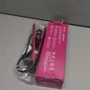 Terviiix Mini Flat Iron for Bangs Short Hair Edges, 1/2 Inch Small Ceramic Hair Straightener and Curler 2-in-1, Travel Flat Iron with Dual Voltage, 430F Fast Heat, Pouch - Pink