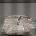 Prite Makeup Bag Portable Cosmetic Organizer with Brush Holder Waterproof Travel Toiletry Bag for Women with Handle and Divider (Beige)