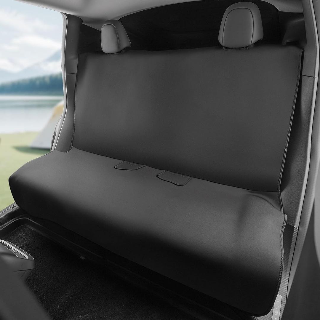 For Tesla Model Y Rear Seat Cover Protector Waterproof Neoprene Dog Mats