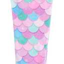 Mermaid Tail Blanket for Kids Soft Wearable Blankets Super Plush Flannel Sleeping Snuggle Blanket Gifts for Girls 4~12 Year (Purple)