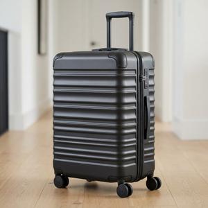20-Inch Hard Shell Carry-On Luggage with Spinner Wheels & TSA Lock – Lightweight ABS Rolling Suitcase for Travel (Dark Gray)