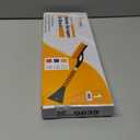 EcoNour 27" Aluminum Ice Scrapers for Car Windshield | Car Snow Scraper Window and Snow Brush with Ergonomic Foam Grip Winter Accessories (Orange)