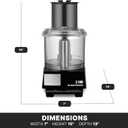 Waring Commercial WFP11S 2.5 Quart Food Processor, 3/4 HP Motor, Extra Large Feed Tube, Patented LiquiLock Seal Bowl System, Includes Grating, Shredding, Slicing, Whipping Disc and a Standard S blade for Chopping, Pureeing, and Emulsyfying, 120V, 5-15 Phase Plug