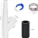 Compatibility with RO WATER OEM ET116-001 D-25QC DLA-D Dishwasher Drain Hose Adapter Kit - 1/4-inch Quick Connect to 7/8-inch Fitting, Heavy-Duty Drain Filter for Garbage Disposal