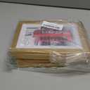 HOMERHYME 5x7 Picture Frames 8 Pack, Gold Frames for Wall or Tabletop Display, Photo Frame Collage with HD Plexiglass for Home Office Wall Decor, Display Pictures 4x6 with Mat or 5x7 Without Mat