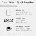INTEX Raised Airbed Mattress with Built-in Pump, Dura-Beam Plus Pillow, Twin - Portable Inflatable Luxury Blow-Up Bed for Adults, Camping, Guests