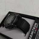 Armitron Sport Unisex Digital Chronograph Nylon Strap Watch, 45-7004 (Black)