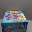 Kids Shopping Cart - 2 in 1 Toy Shopping Cart with Play Food Fruit Vegetable Dessert and Shop Accessories, 72pcs Pretend Play Grocery Store Toy Kitchen Game Trolley Play Set for Kids (Navy Blue)