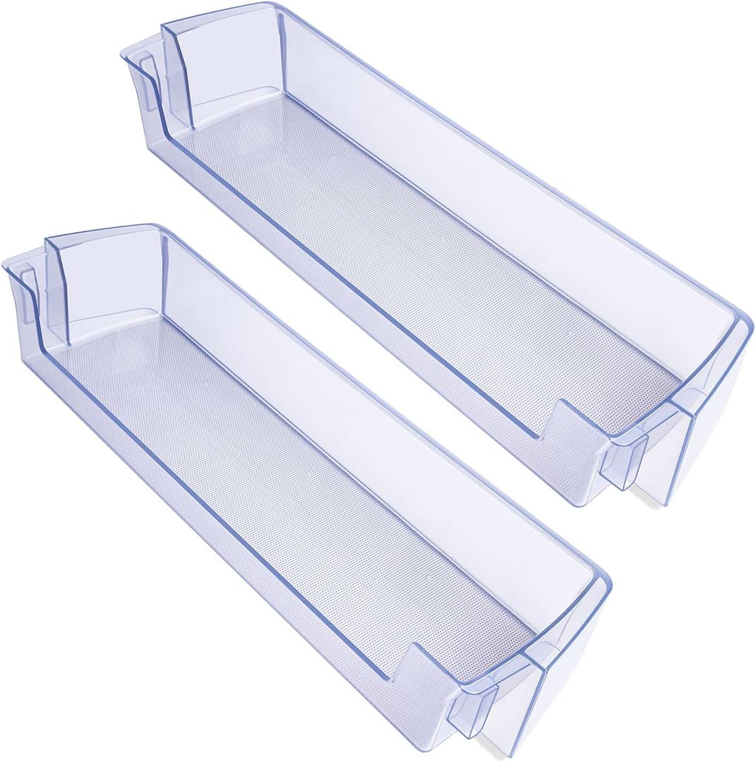 2 Pack RT18M6215SR Door Shelf For Samsung Refrigerator Door Shelf DA63-08645A RT18M6213SR RT18M6215SG Suitable With Samsung Fridge Door Shelves For Samsung RT18M6213SG Door Shelf