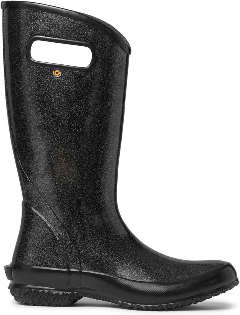 BOGS Womens Rainboot Glitter Outdoor Boots (11, Black)