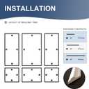 NeatiEase Peel and Stick Wall Molding Kit 6-Frame Pre-Made, Ready-to-Assemble Wall Moulding Panel Frame, Self-Adhesive Wainscoting Panels Wall Trim for Interior Walls Home Decor (50"x40",50"x20")
