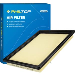 PHILTOP Engine Air Filter, Compatible with CA9687 Ford F-150 2004-2008, F-250 F-350 Super Duty 2005-2007, Expedition 2005-2006, Lincoln Mark LT 2006-2008, Navigator 2005-2006
