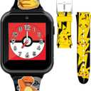 Pokémon Interactive Kids Smartwatch with Touchscreen, Interchangeable Pikachu & Friends Straps, Built-in Camera, Alarm, Stopwatch, Calculator, and 10 Watch Faces - Fits Wrists 5.5"-8"