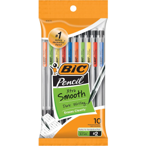 BIC Pencil Xtra Life, Medium Point (0.7 mm), 10-Count (Pack of 12)