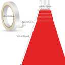 Shappy Red Carpet Runner Rug for Party 55gsm Thickness with 1 Piece Carpet Tape for Wedding Christmas Xmas Christmas Outdoor Accessories, Wedding Party Hallway Rug(4 x 30 Feet)