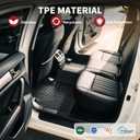YITAMOTOR Floor Mats Fit for 2020-2026 Hyundai Sonata / 2021-2026 Kia K5 (Only FWD Models, Not for AWD/Hybrid), TPE Custom Fit All Weather Sonata Accessories for 1st & 2nd Floor Mats Set
