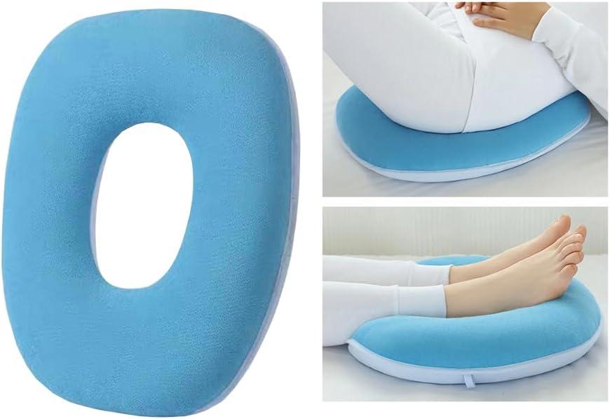 Donut Pillow for Bed Sores, Pressure Ulcer Relief, Wheelchair Seat Cushion, Butt Pillows for Sitting, After BBL & Hip Surgery, Medical Ring Cushion for Tailbone Pain, Hemorrhoid Pillow Pad, Large