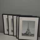 upsimples 16x20 Picture Frame Set of 5, Display Pictures 11x14 with Mat or 16 x 20 Without, Wall Gallery Poster Frames, Black